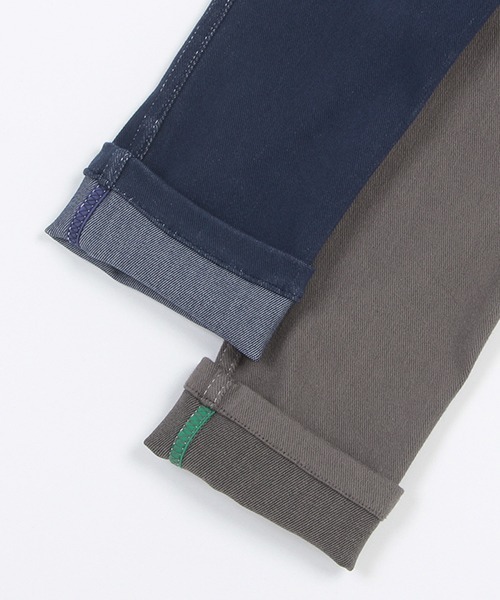 kladskap（クレードスコープ）の「恐竜刺しゅうロング丈ストレートパンツ（スウェットパンツ・キッズ・ネイビー/グレー・120cm/110cm/130cm/90cm/80ｃｍ/100cm）」の9枚目の写真