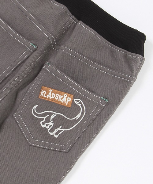 kladskap（クレードスコープ）の「恐竜刺しゅうロング丈ストレートパンツ（スウェットパンツ・キッズ・ネイビー/グレー・120cm/110cm/130cm/90cm/80ｃｍ/100cm）」の10枚目の写真