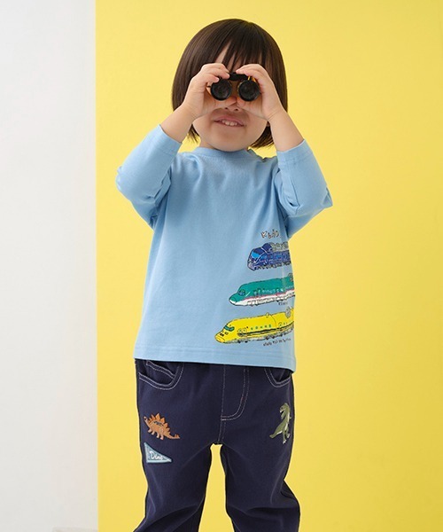 kladskap（クレードスコープ）の「恐竜刺しゅうロング丈ストレートパンツ（スウェットパンツ・キッズ・ネイビー/グレー・120cm/110cm/130cm/90cm/80ｃｍ/100cm）」の18枚目の写真