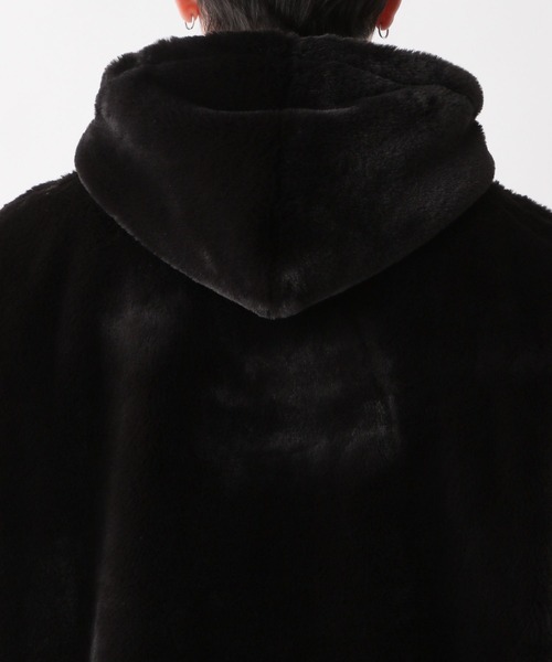 RAGEBLUE（レイジブルー）の「Smooth fake fur stand hood blouson/スムースフェイクファースタンドフードブルゾン（ブルゾン・メンズ・ホワイト系/ブラック×ホワイト/ブラック系その他/グレー系・MEDIUM/LARGE）」の15枚目の写真