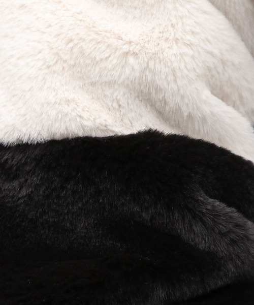 RAGEBLUE（レイジブルー）の「Smooth fake fur stand hood blouson/スムースフェイクファースタンドフードブルゾン（ブルゾン・メンズ・ホワイト系/ブラック×ホワイト/ブラック系その他/グレー系・MEDIUM/LARGE）」の17枚目の写真