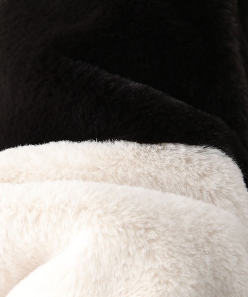 RAGEBLUE（レイジブルー）の「Smooth fake fur stand hood blouson/スムースフェイクファースタンドフードブルゾン（ブルゾン・メンズ・ホワイト系/ブラック×ホワイト/ブラック系その他/グレー系・MEDIUM/LARGE）」の18枚目の写真