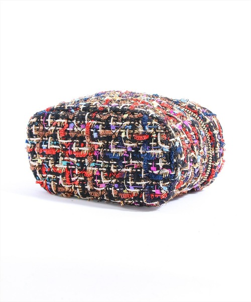 clear（クリア）の「×ツイードバニティバッグ（ショルダーバッグ・レディース・マルチ/ブラック/オフホワイト・F）」の15枚目の写真