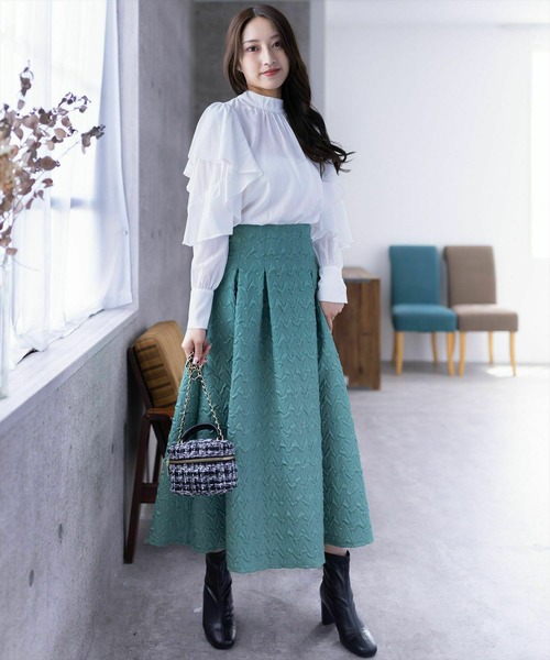 clear（クリア）の「×ツイードバニティバッグ（ショルダーバッグ・レディース・マルチ/ブラック/オフホワイト・F）」の10枚目の写真