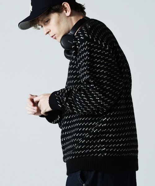 JACKROSE（ジャックローズ）の「JE BIRDS EYE JQ KNIT（ニット/セーター・メンズ・ブラック/ネイビー・M/L）」の5枚目の写真