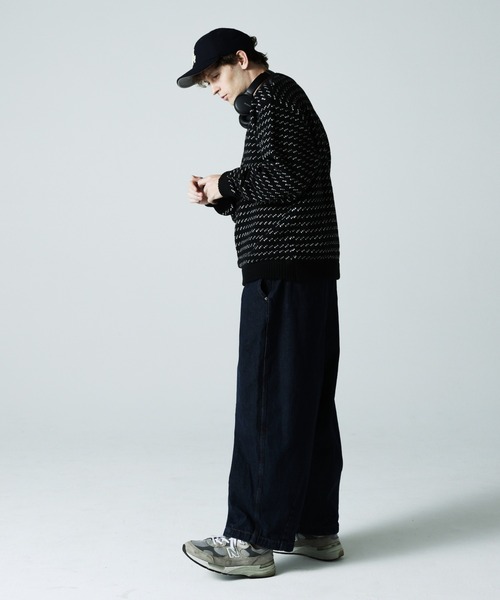 JACKROSE（ジャックローズ）の「JE BIRDS EYE JQ KNIT（ニット/セーター・メンズ・ブラック/ネイビー・M/L）」の11枚目の写真