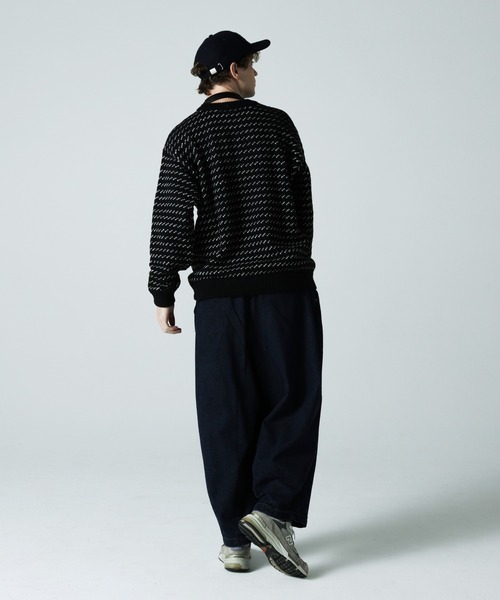 JACKROSE（ジャックローズ）の「JE BIRDS EYE JQ KNIT（ニット/セーター・メンズ・ブラック/ネイビー・M/L）」の13枚目の写真