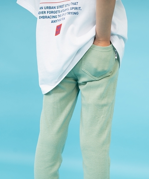 S&H(エスアンドエイチ)の「【S&H】カットロングパンツ(その他パンツ・キッズ・チャコールグレー/ブラック/グレイッシュブルー/ライトグレー/ネイビー/ベージュ/ダークグリーン/トップグレー/ライトブルー/ライトカーキ・110cm/120cm/130cm/100cm)」の11枚目の写真