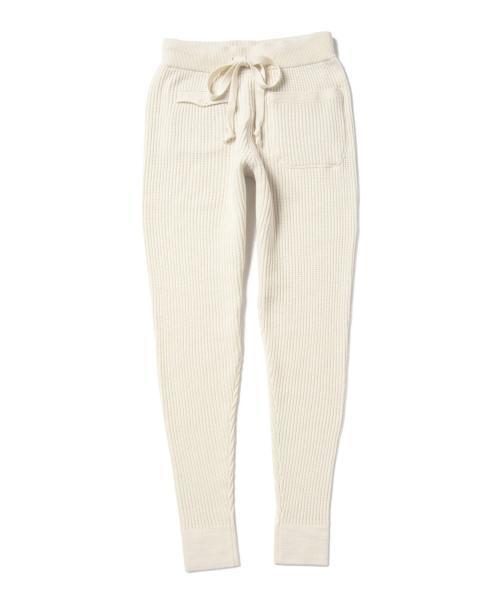 Ray BEAMS（レイビームス）の「RBS / ワッフル編み ニットパンツ（その他パンツ・レディース・オフホワイト/ライトブラウン・0/1）」の13枚目の写真
