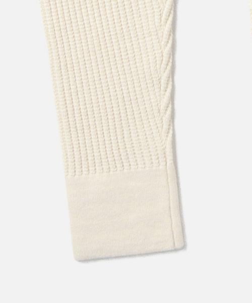 Ray BEAMS（レイビームス）の「RBS / ワッフル編み ニットパンツ（その他パンツ・レディース・オフホワイト/ライトブラウン・0/1）」の16枚目の写真