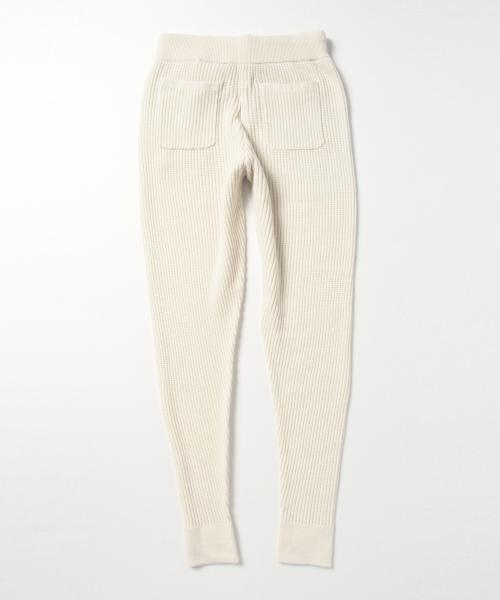 Ray BEAMS（レイビームス）の「RBS / ワッフル編み ニットパンツ（その他パンツ・レディース・オフホワイト/ライトブラウン・0/1）」の12枚目の写真