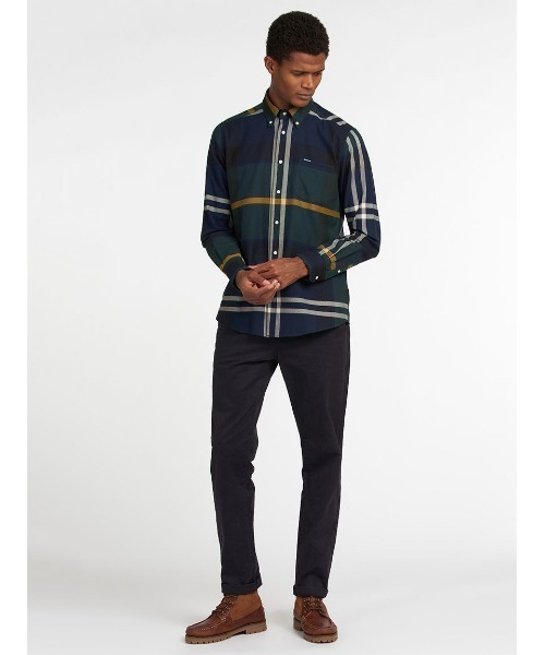 Barbour（バブアー）の「Dunoon タータンチェック ボタンダウン シャツ（テーラードフィット）（シャツ/ブラウス・メンズ・ダークグレー/カーキ/ダークグリーン/グリーン/ライトグレー・S/M/L/XL/XXL/SMALL）」の15枚目の写真
