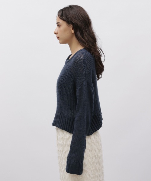 LAKOLE(ラコレ)の「モヘヤタッチクロップドニット / 977452(ニット/セーター・レディース・オフホワイト/グレー/ネイビー・SMALL/MEDIUM)」の16枚目の写真