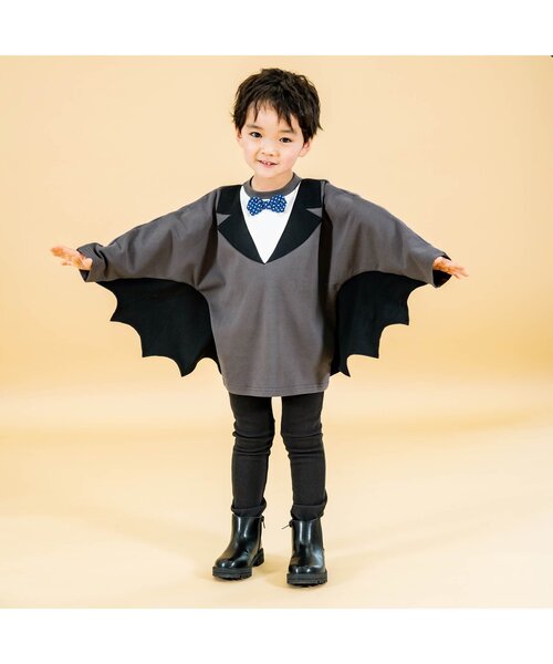 こうもり&おばけ&かぼちゃハロウィントップス（Tシャツ