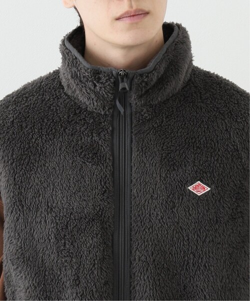 DANTON（ダントン）の「【DANTON / ダントン】 HIGH PILE ZIP STAND COLLAR VEST DT-A0177-HPF（その他アウター・メンズ・ブラック/アイボリー/チャコールグレー・40/42）」の7枚目の写真