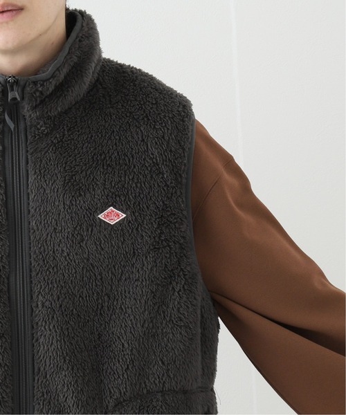 DANTON（ダントン）の「【DANTON / ダントン】 HIGH PILE ZIP STAND COLLAR VEST DT-A0177-HPF（その他アウター・メンズ・ブラック/アイボリー/チャコールグレー・40/42）」の9枚目の写真