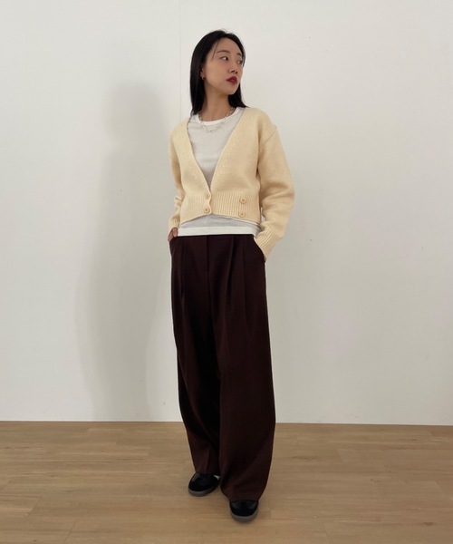 カーディガン 「DIDOT.」もっちり肉厚 ラッピング ニット カーディガン レディース セール】【DIDOT.】もっちり肉厚 ラッピング ニット