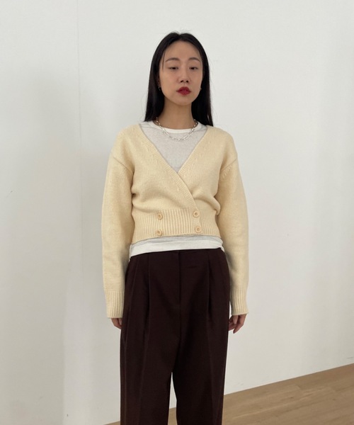 カーディガン 「DIDOT.」もっちり肉厚 ラッピング ニット カーディガン レディース セール】【DIDOT.】もっちり肉厚 ラッピング ニット