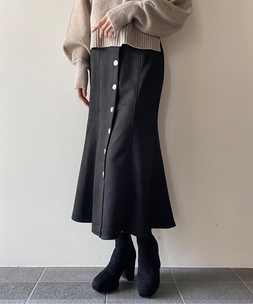 one way（ワンウェイ）の「スエポンマーメイドスカート（スカート・レディース・ブラウン/ベージュ/ブラック・FREE）」の13枚目の写真