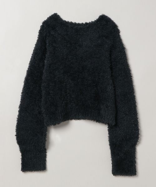 JEANASIS（ジーナシス）の「カールシャギーショートプルオーバー/ 989699（ニット/セーター・レディース・ピンク系その他/ブラック/グレー・FREE）」の15枚目の写真