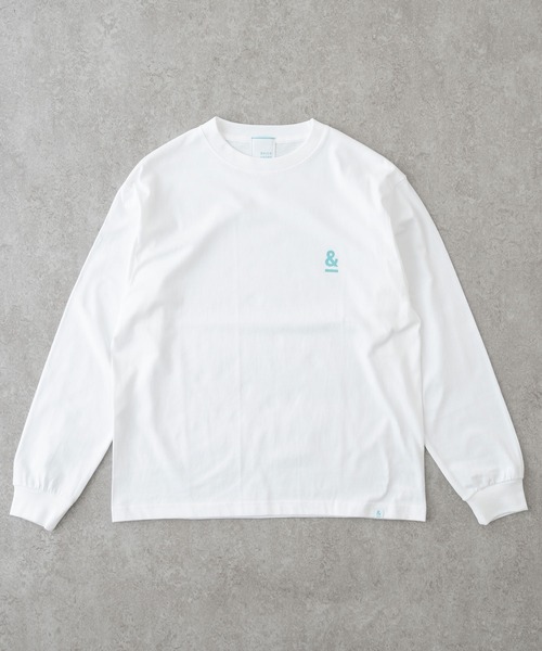 BRICK & SONS(ブリックアンドサンズ)の「&プリントロングスリーブTシャツ(Tシャツ/カットソー・メンズ・ブラック/ピンク/ホワイト/セージグリーン・M/L/S)」の2枚目の写真