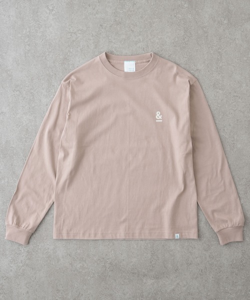 BRICK & SONS(ブリックアンドサンズ)の「&プリントロングスリーブTシャツ(Tシャツ/カットソー・メンズ・ブラック/ピンク/ホワイト/セージグリーン・M/L/S)」の4枚目の写真