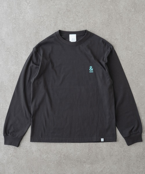 BRICK & SONS(ブリックアンドサンズ)の「&プリントロングスリーブTシャツ(Tシャツ/カットソー・メンズ・ブラック/ピンク/ホワイト/セージグリーン・M/L/S)」の1枚目の写真