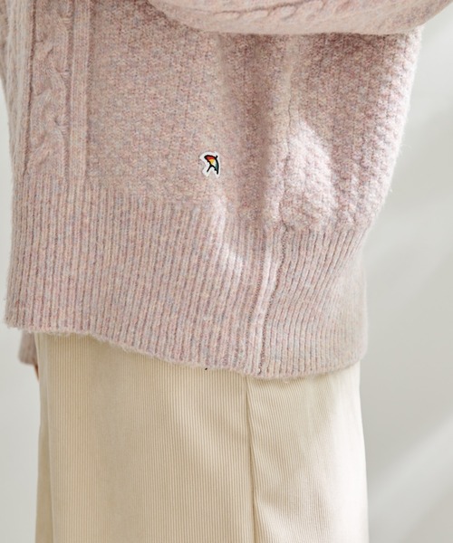 Arnold Palmer（アーノルドパーマー）の「タートル ネック ケーブルニット プルオーバー（ニット/セーター・レディース・チャコールグレー/ピンク/ライトベージュ・M/L/S）」の16枚目の写真