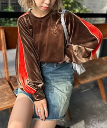 CIAOPANIC（チャオパニック）の「ベロアトラックプルオーバー（Tシャツ/カットソー）」
