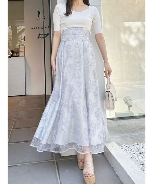 MERCURYDUO(マーキュリーデュオ)の「2WAY異素材BIGリボンニット(ニット/セーター・レディース・オフホワイト/ネイビー/ピンク・FREE)」の17枚目の写真