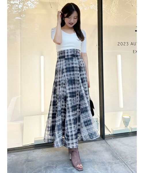 MERCURYDUO(マーキュリーデュオ)の「2WAY異素材BIGリボンニット(ニット/セーター・レディース・オフホワイト/ネイビー/ピンク・FREE)」の18枚目の写真