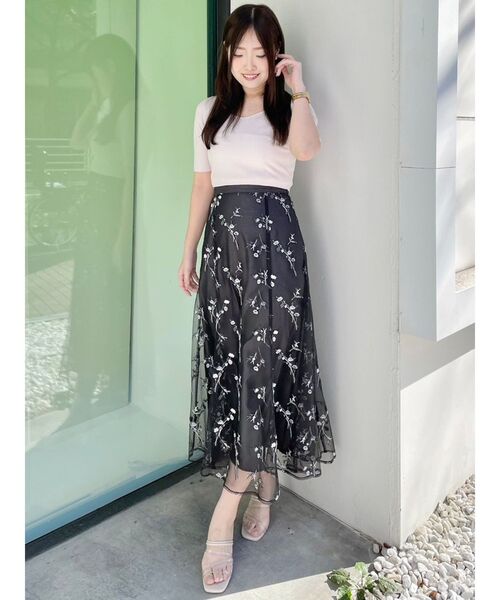 MERCURYDUO(マーキュリーデュオ)の「2WAY異素材BIGリボンニット(ニット/セーター・レディース・オフホワイト/ネイビー/ピンク・FREE)」の7枚目の写真