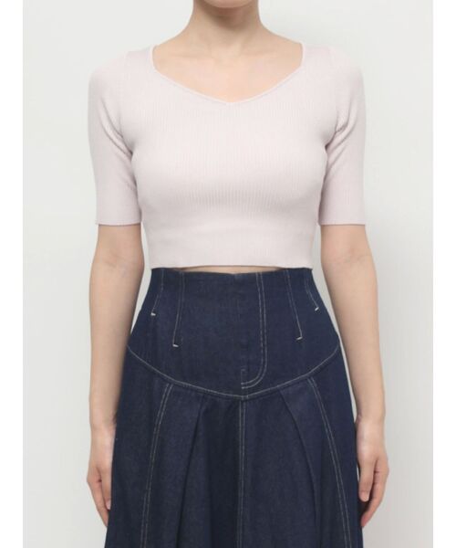 MERCURYDUO(マーキュリーデュオ)の「2WAY異素材BIGリボンニット(ニット/セーター・レディース・オフホワイト/ネイビー/ピンク・FREE)」の9枚目の写真