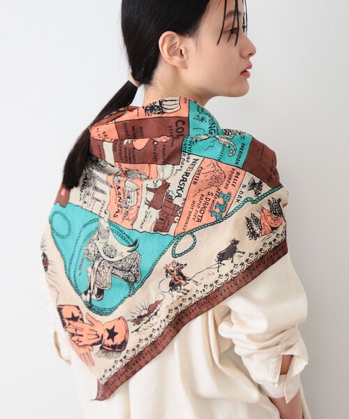 【25AW新品未開封】BEAMS BOY BINDU / ウエスタン スカーフ BEAMS BOY（ビームス ボーイ）【別注】BINDU / ウエスタン