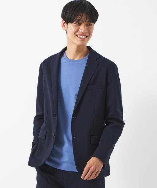 green label relaxing（グリーンレーベルリラクシング）の「TRW カルゼ ナロー ジャケット（テーラードジャケット・メンズ・ブラック/グレー/ネイビー・S/XL/M/L）」の3枚目の写真