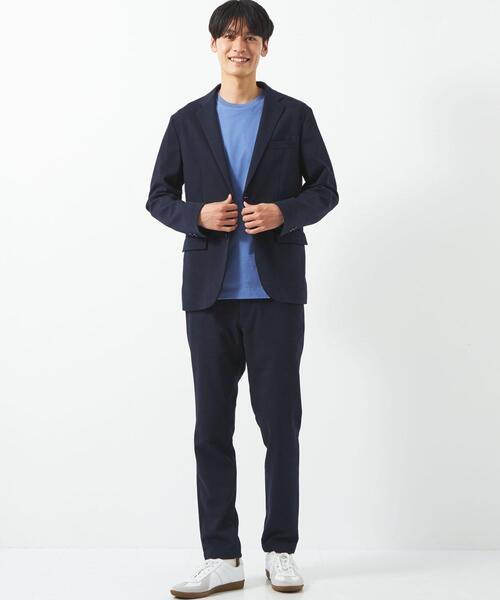 GREEN LABEL　ナロージャケット＆パンツ WEB限定】JUST fit TEXBRID(R) ナロー セットアップ ジャケット