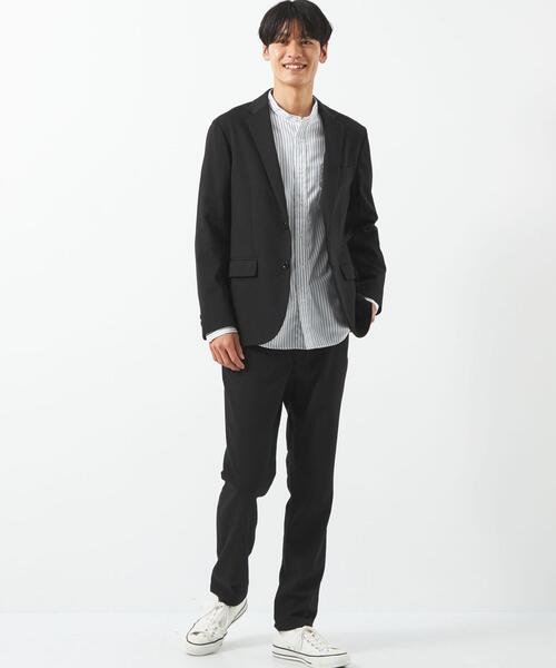 GREEN LABEL　ナロージャケット＆パンツ WEB限定】JUST fit TEXBRID(R) ナロー セットアップ ジャケット