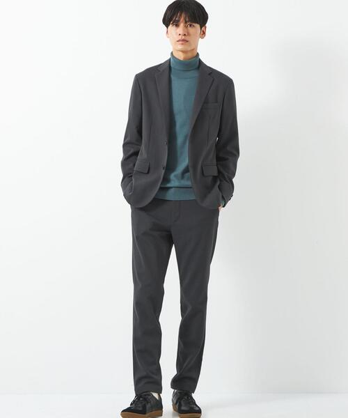 green label relaxing（グリーンレーベルリラクシング）の「TRW カルゼ ナロー ジャケット（テーラードジャケット・メンズ・ブラック/グレー/ネイビー・S/XL/M/L）」の8枚目の写真