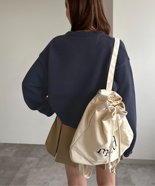 apres jour mignon（アプレジュールミニョン）の「Mロゴニット【ZOZOTOWN限定アイテム】（ニット/セーター・レディース・オフホワイト/グレー/ネイビー・X-LARGE/フリー）」の10枚目の写真
