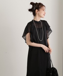 N.（N. Natural Beauty Basic） | ◆シアーブラウス＆キャミワンピースセット(ドレス)