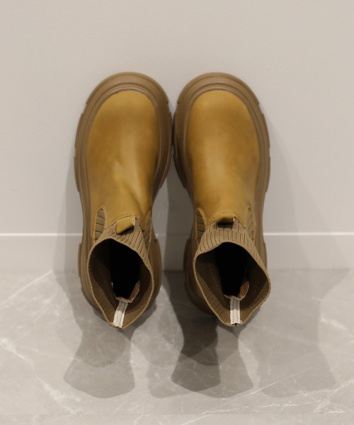 shoes365(シューズスリーシックスファイヴ)の「【shoes365】ニットソックス ブーツ(ブーツ・レディース・ブラック/ベージュ・22.5cm/24.5cm/25.0cm/24.0cm/23.5cm/23.0cm)」の16枚目の写真