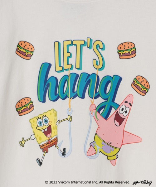 BAYFLOW（ベイフロー）の「【SpongeBob(スポンジ・ボブ)×BAYFLOW】半袖Tシャツ（KIDS）（Tシャツ/カットソー・キッズ・ブルー/オフホワイト/ブラック・120cm/130cm/140cm/110cm）」の5枚目の写真