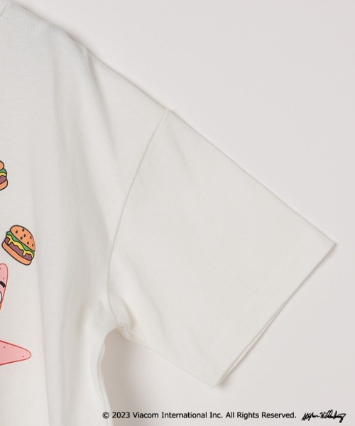 BAYFLOW（ベイフロー）の「【SpongeBob(スポンジ・ボブ)×BAYFLOW】半袖Tシャツ（KIDS）（Tシャツ/カットソー・キッズ・ブルー/オフホワイト/ブラック・120cm/130cm/140cm/110cm）」の7枚目の写真