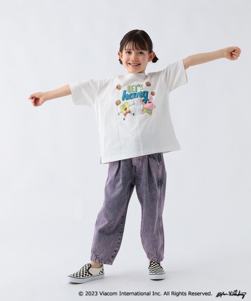 BAYFLOW（ベイフロー）の「【SpongeBob(スポンジ・ボブ)×BAYFLOW】半袖Tシャツ（KIDS）（Tシャツ/カットソー・キッズ・ブルー/オフホワイト/ブラック・120cm/130cm/140cm/110cm）」の15枚目の写真