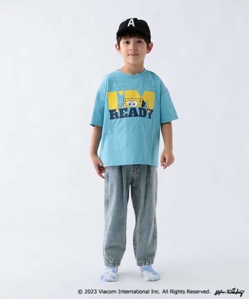 BAYFLOW（ベイフロー）の「【SpongeBob(スポンジ・ボブ)×BAYFLOW】半袖Tシャツ（KIDS）（Tシャツ/カットソー・キッズ・ブルー/オフホワイト/ブラック・120cm/130cm/140cm/110cm）」の21枚目の写真