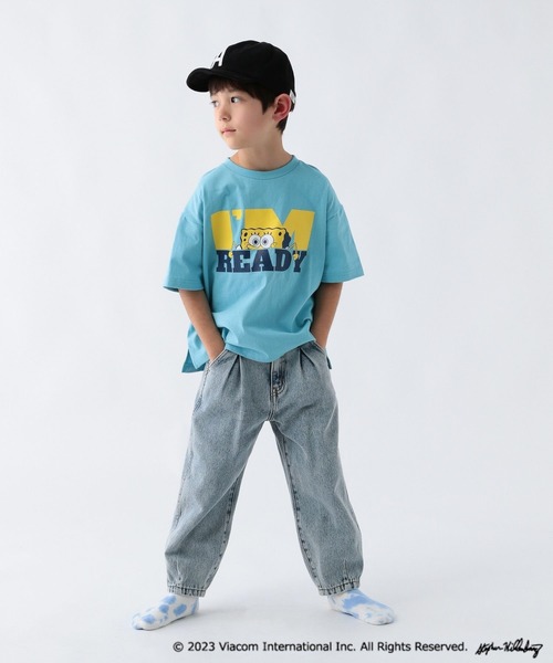 BAYFLOW（ベイフロー）の「【SpongeBob(スポンジ・ボブ)×BAYFLOW】半袖Tシャツ（KIDS）（Tシャツ/カットソー・キッズ・ブルー/オフホワイト/ブラック・120cm/130cm/140cm/110cm）」の22枚目の写真