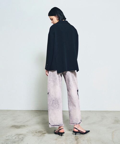 GRACE CONTINENTAL（グレースコンチネンタル）の「タイダイコクーンデニムパンツ（デニムパンツ・レディース・ピンク・38/36）」の3枚目の写真