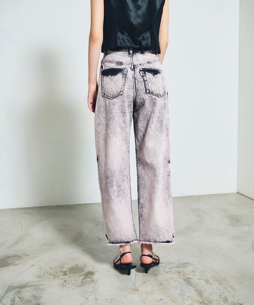 GRACE CONTINENTAL（グレースコンチネンタル）の「タイダイコクーンデニムパンツ（デニムパンツ・レディース・ピンク・38/36）」の5枚目の写真