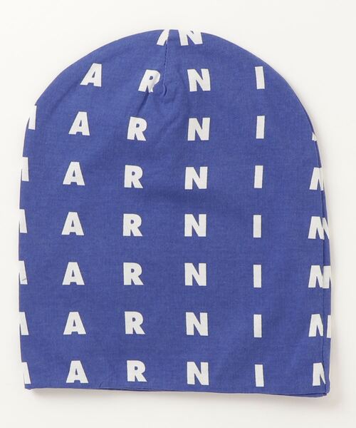 MARNI(マルニ)の「MARNI(マルニ)Kids & Junior ブランドロゴニットキャップ帽子(ニットキャップ/ビーニー・キッズ・ホワイト/ピンク/ブルー・Ⅱ)」の11枚目の写真