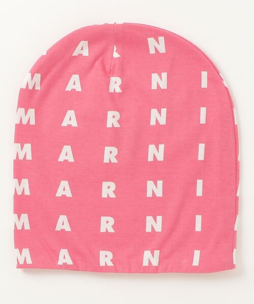MARNI(マルニ)の「MARNI(マルニ)Kids & Junior ブランドロゴニットキャップ帽子(ニットキャップ/ビーニー・キッズ・ホワイト/ピンク/ブルー・Ⅱ)」の12枚目の写真